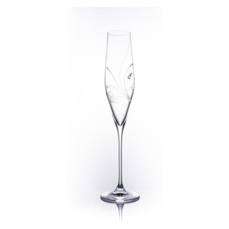 B. Bohemian MEADOW Swarovski Poháre na sekt 190 ml 2 ks B.BOHEMIAN