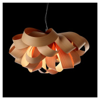 LZF Agatha Small závesná lampa, 78x76 cm, buk