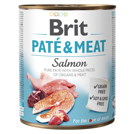 konzerva Brit Pate & Meat Salmon 800 g