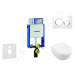 GEBERIT - Kombifix Modul na závesné WC s tlačidlom Sigma20, biela/lesklý chróm + Villeroy Boch -