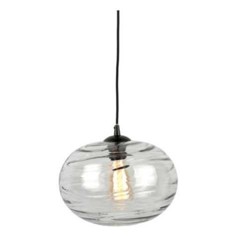 Sivé sklenené závesné svietidlo, výška 21 cm Sphere - Leitmotiv