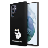 Karl Lagerfeld Liquid Silicone Choupette NFT Zadný Kryt pre Samsung Galaxy S24 Ultra Black