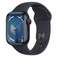 APPLE WATCH SERIES 9 GPS + CELLULAR 45MM MIDNIGHT ALUMINIUM CASE MIDNIGHT SPORTBAND-M/L,MRMD3QC/