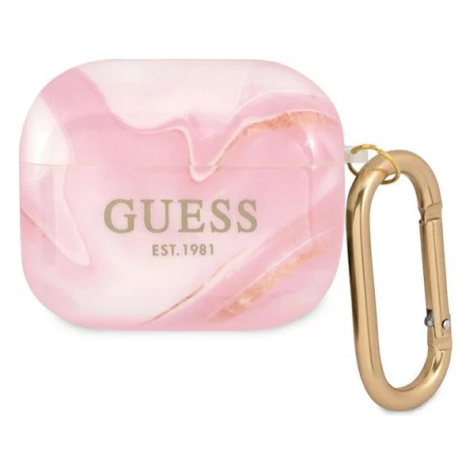 Obal Guess GUA3UNMP AirPods 3 cover pink Marble Collection (GUA3UNMP)