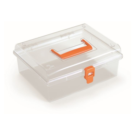 Organizér GEORG 24,5 x 21,4 x 10 cm oranžový Prosperplast