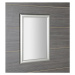 SAPHO - ESTA zrkadlo v drevenom ráme 580x780, strieborná s prúžkom NL395