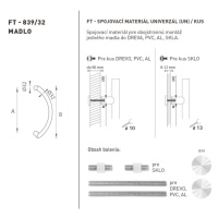 FT - MADLO kód 839 O 32 mm SP ks BIM biela matná (FBO) 350 mm O 32 mm