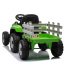 Elektrický Traktor WORKERS s vlečkou, zelený, Pohon zadných kolies, 12V batéria