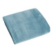 Modrý zamatový prehoz na posteľ SOFIA 220x240 cm