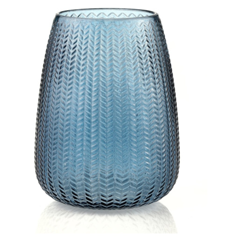 Modrá sklenená váza (výška 24 cm) Sevilla – AmeliaHome