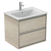 Kúpeľňová skrinka pod umývadlo Ideal Standard Connect Air 60x44x51,7 cm v kombinácii svetlé drev