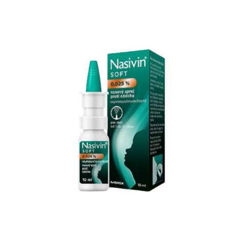 NASIVIN SOFT 0,025 % nosový sprej pre deti 10 ml