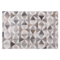 Sivý kožený koberec 140 × 200 cm ALAKA, 74094