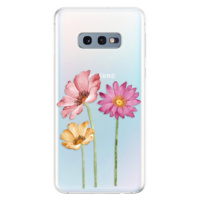 Odolné silikónové puzdro iSaprio - Three Flowers - Samsung Galaxy S10e