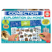 Spoločenská hra Conector Exploration Du Monde Educa francúzsky 352 otázok od 7 rokov