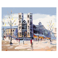 Diamantové maľovanie - NOTRE-DAME V PARÍŽI Rámovanie: vypnuté plátno na rám, Rozmer: 40x50 cm