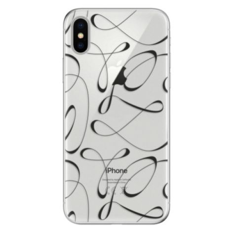 Odolné silikónové puzdro iSaprio - Fancy - black - iPhone X