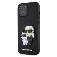 Plastové puzdro Karl Lagerfeld na Apple iPhone 12 Pro Max KLHCP12LSANKCPK Saffiano Karl and Chou