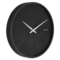 Nástenné hodiny Karlsson KA5849, čierna 30cm