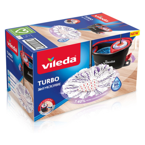 Vileda Strapcový rotačný mop TURBO 3v1 MICROFIBER s vedierkom