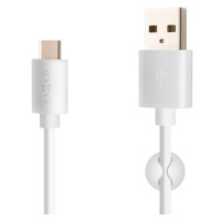 FIXED Rapid Charge dátový a nabíjací kábel USB-C 3A biely