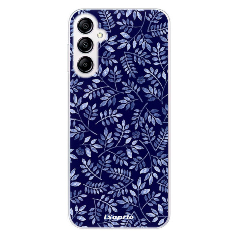 Odolné silikónové puzdro iSaprio - Blue Leaves 05 - Samsung Galaxy A14 / A14 5G