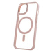 Silikónové puzdro na Apple iPhone 14 Plus Satin Clear Mag ružové