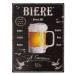 Kovová ceduľa 25x33 cm Bière – Antic Line