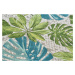 Kusový koberec Flair 105617 Tropical Leaves Turqouise Green – na ven i na doma - 120x180 cm Hans