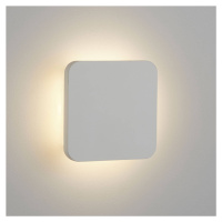 Nástenné LED Gypsum 15x15 cm z bielej sadry