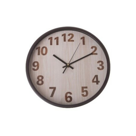 Nástenné hodiny Wood style, pr. 30,5 cm, plast