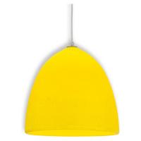 Závesná lampa Fancy zo silikónu, žltá