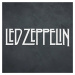 Drevený obraz - Logo Led Zeppelin, Biela