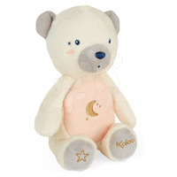 Plyšový medveď nočné svetlo My Bear Nightlight Home Kaloo šedo-krémový 22 cm so svetlom z jemnej