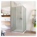 MEREO - Sprchovací set: LIMA, obdĺžnik, 100x80 cm, chróm  ALU, sklo Point, vanička liatá mramor 