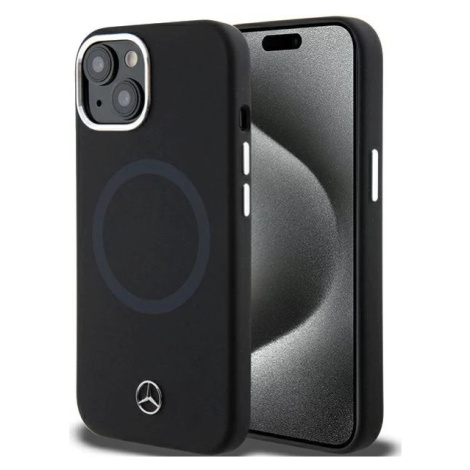 Kryt Mercedes MEHMP15S23SCMK iPhone 15 6.1" black hardcase Silicone Bicolor MagSafe (MEHMP15S23S