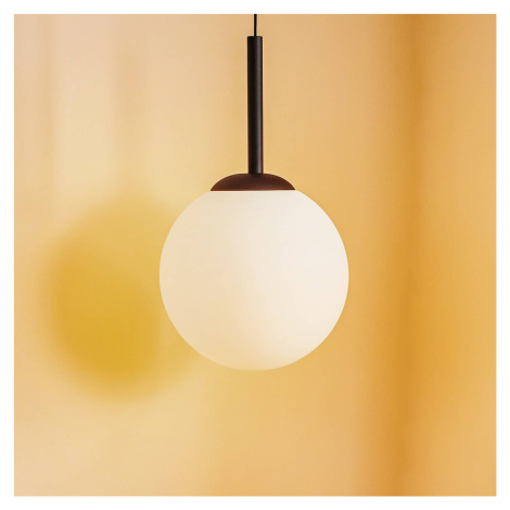 Závesná lampa Bosso 1-plameňová biela/čierna 40 cm Aldex