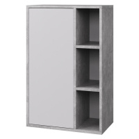 Vicco NÁSTENNÁ POLICA Berno Betón/Biela 50.1 x 78.4 cm s 3 otvorenými priehradkami