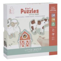 Little Dutch Kartónové puzzle Zvieratká Farma