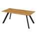 Sconto Jedálenský stôl GAMORA dub divoký/čierna, šírka 180 cm