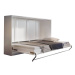 Sconto Sklápacia posteľ CONCEPT PRO CP-05 biela vysoký lesk, 120x200 cm