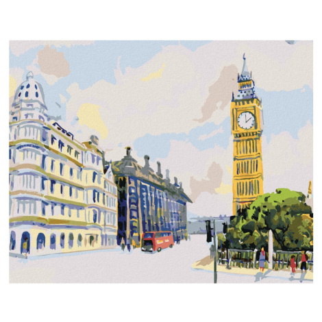 Diamantové maľovanie - BIG BEN V LONDÝNE Rámovanie: vypnuté plátno na rám, Rozmer: 40x50 cm