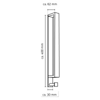 Ridder Ridder, STYLE držiak uterákov 400x30mm, čierna mat, 11122110