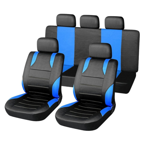 Compass Poťahy sedadiel súprava SPORT modré AIRBAG 9 ks