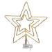 LED špička na strom Topsy, 3D hviezda na batérie