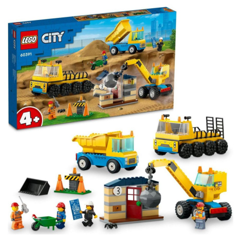LEGO® City 60391 Vozidlá zo stavby a demolačné gule