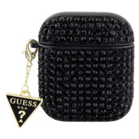 Guess Rhinestones Triangle Metal Logo Apple AirPods 1/2 GUA2HDGTPK Black