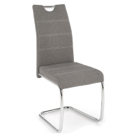 HALMAR K349 jedálenská stolička sivá / chróm