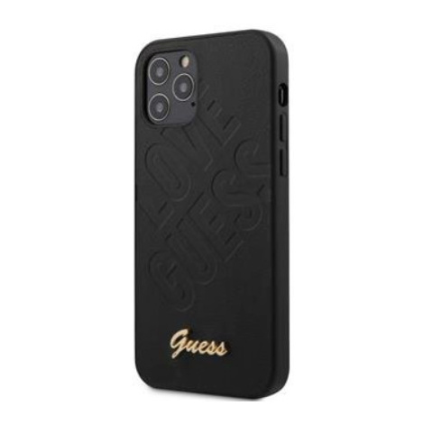 GUHCP12SPUILGBK Guess Iridescent Love Zadní Kryt pro iPhone 12 mini 5.4 Black