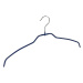 Sada 4 modrých protišmykových vešiakov na oblečenie Wenko Hanger Slim